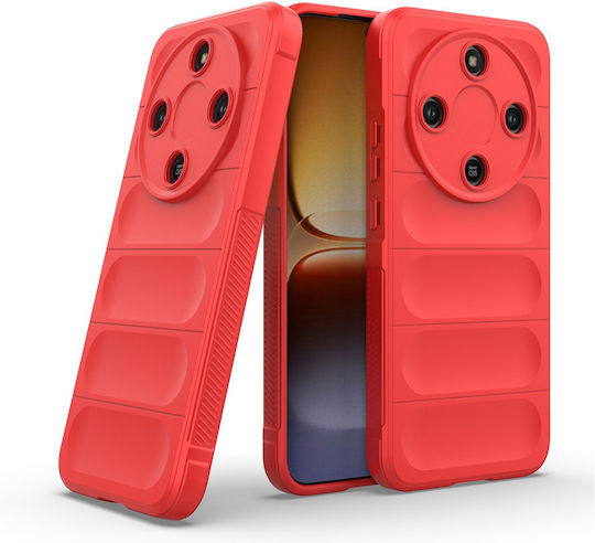 Techsuit Magic Rückseite Umschlag Silikon Rot (Honor Magic8 Lite)