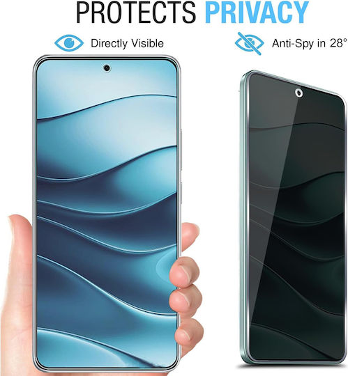 0.2mm Privacy Full Face Tempered Glass Μαύρο (Redmi Note 15 Pro 5G)