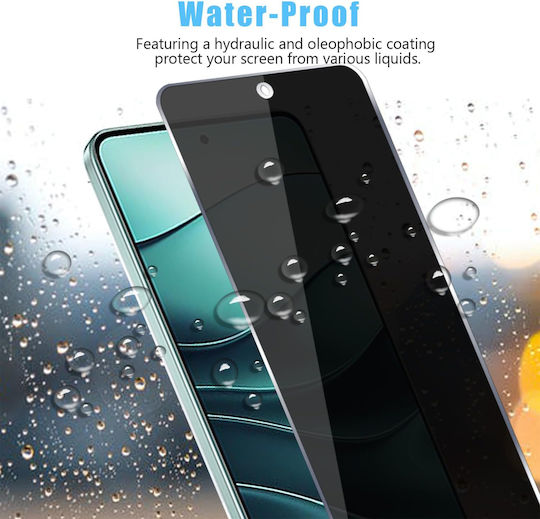 0.2mm Privacy Full Face Tempered Glass Μαύρο (Redmi Note 15 Pro 5G)