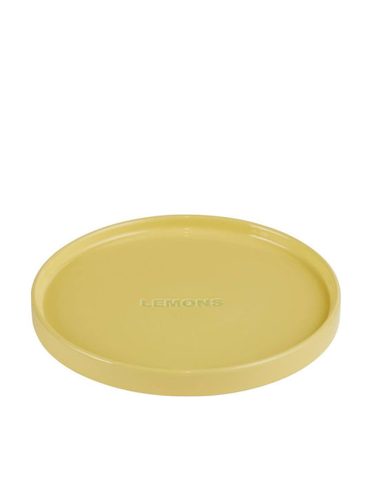 Butlers Lemon Πιάte Untiefe aus Porzellan Gelb mit Durchmesser 15cm