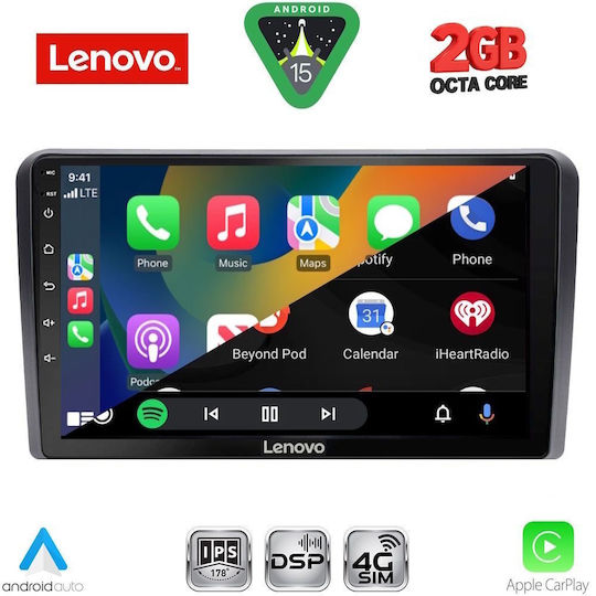 Lenovo Автомобилна Аудио Система за Nissan Primera 2001-2008 (Bluetooth/USB/Вграден Wi-Fi/GPS/Apple CarPlay/Android Auto) с Touch Screen 9"