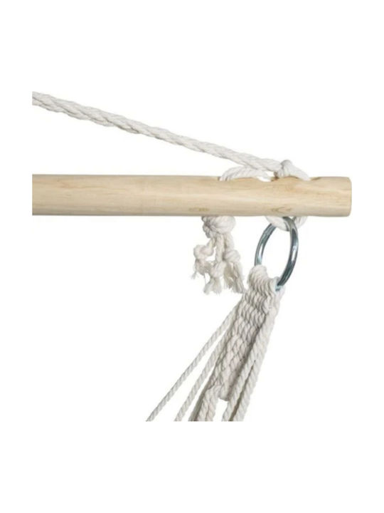 Hamac-Scaun Tip Plasă Ecru 100x100x120cm