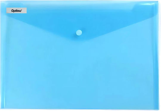 Optima Prod Din Plastic Pp Folder Document Protection A5 Landscape Staple Closure 10/set Optima Transparent Blue
