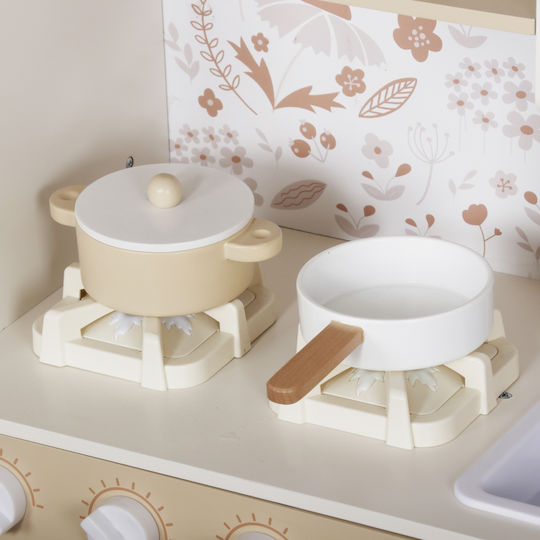 Παιδική Κουζίνα από Ξύλο για 7+ Ετών 10τμχ