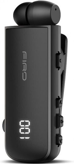 Firo Earbud Bluetooth Handsfree Ακουστικά Μαύρα