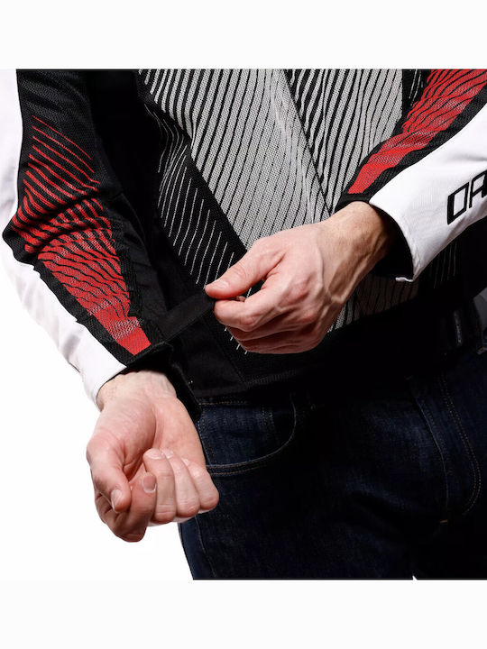 Dainese Ventar Air-Tex Sommer Herren Motorradhülle Schwarz/Weiß/Rot