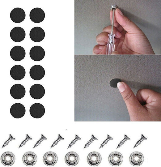 Set 12 Clips Car Ceiling Upholstery Repairs Color Black