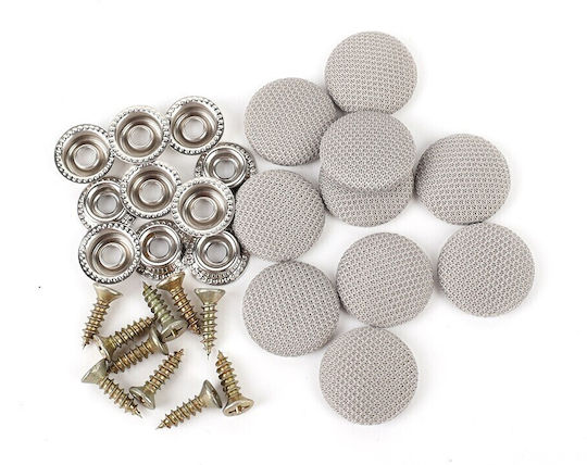 Set 12 Clips Für Autodachinnenverkleidung Reparaturen Grau