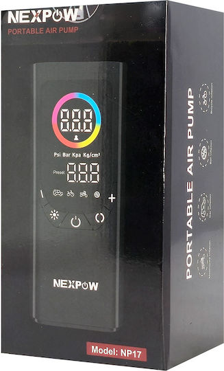 Avapow Avapow Autoreifenpumpe NP17 150PSI Wiederaufladbar 12V