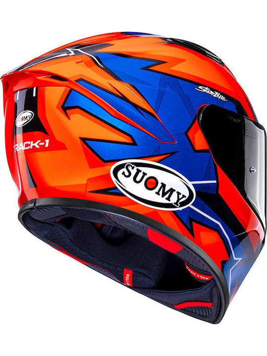 Suomy Track-1 Firestorm Κράνος Μηχανής Full Face ECE 22.06 1350gr με Pinlock