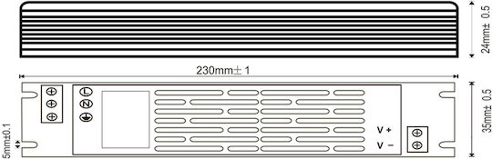 LED-Netzteile IP20 Leistung 300W mit Ausgang 12V