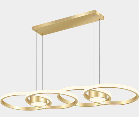 ArkoLight LED Κρεμαστό Φωτιστικό Χρυσό 88εκ.