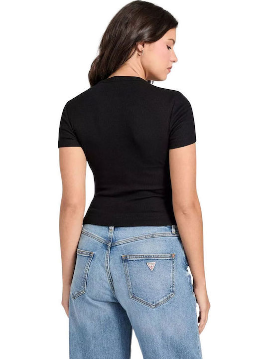 Guess T-Shirt Μαύρο