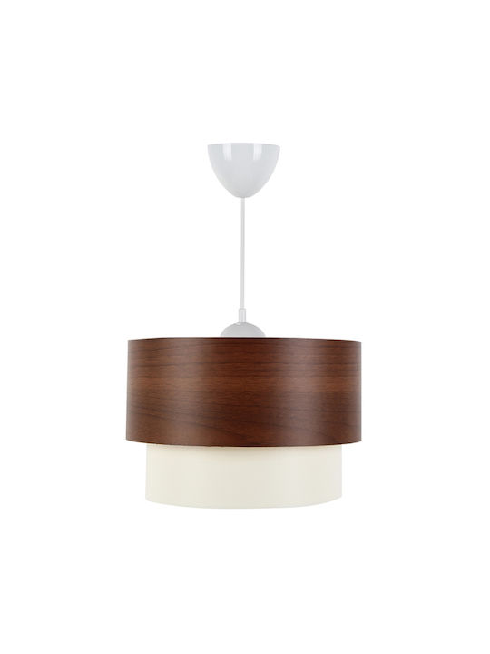 Megapap Whitehouse Pendant Light Brown with Socket E27 30x20x55cm