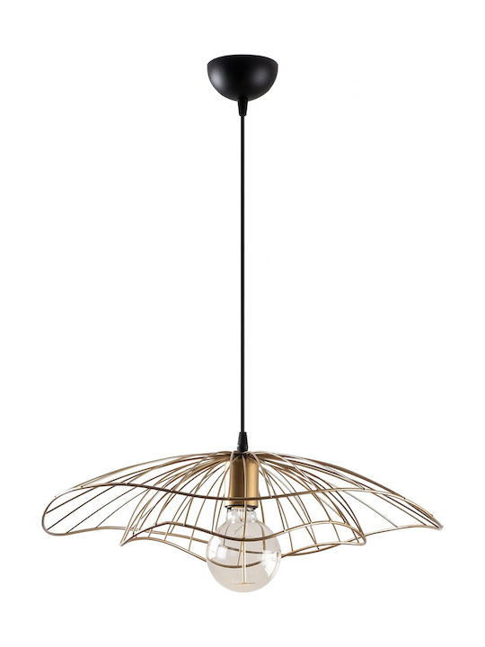 HomeMarkt Pendant Light Gold with Socket E27 22x111cm