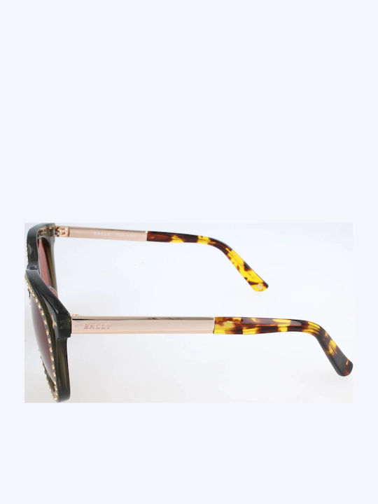 Bally Γυναικεία Γυαλιά Ηλίου με Πράσινο Σκελετό και Κόκκινο Φακό