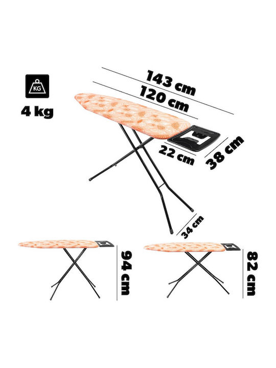 Kadax Masă de Călcat pentru Fier de Călcat cu Aburi Compactă 120x38cm