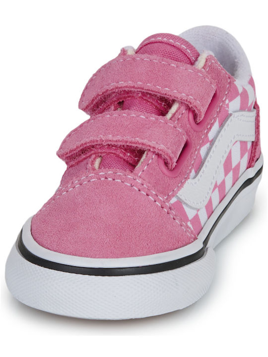 Old Skool V Color Theory Kids Sneakers Pink