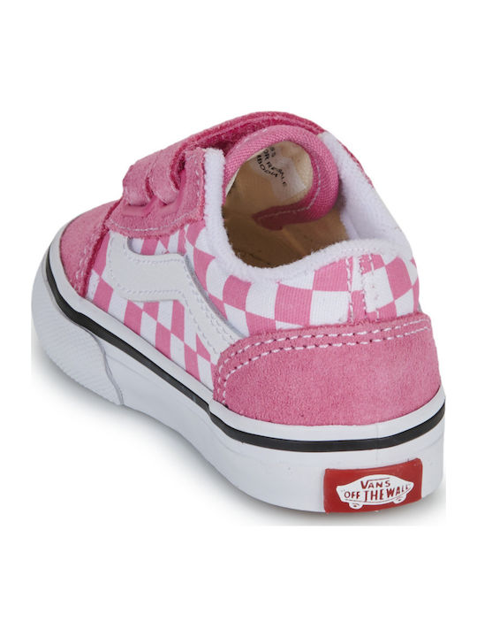 Old Skool V Color Theory Kids Sneakers Pink