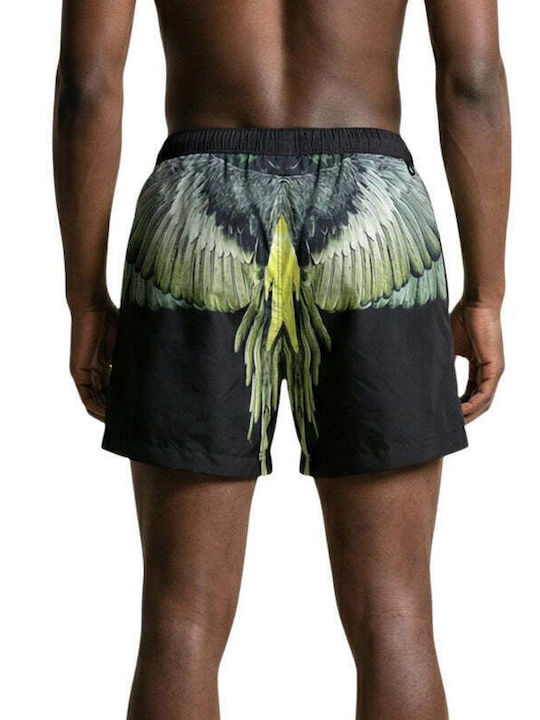 Marcelo Burlon Мъжки Бански Плувни Шорти Черни