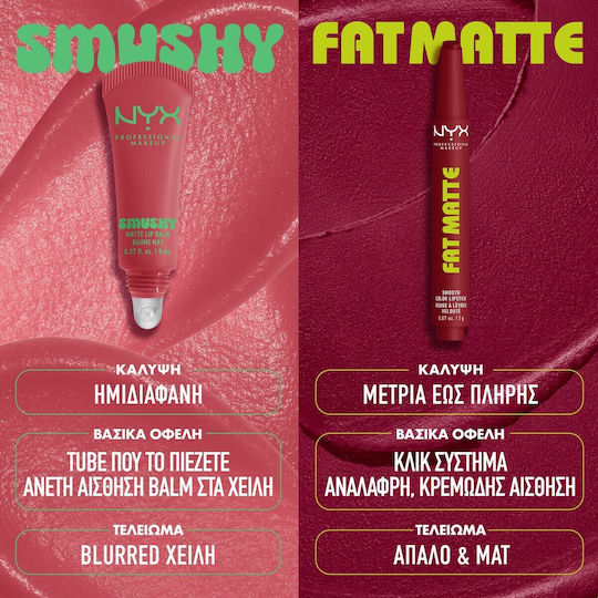 NYX Professional Makeup Fat Κραγιόν Matte 12 Blush Blanket 2gr