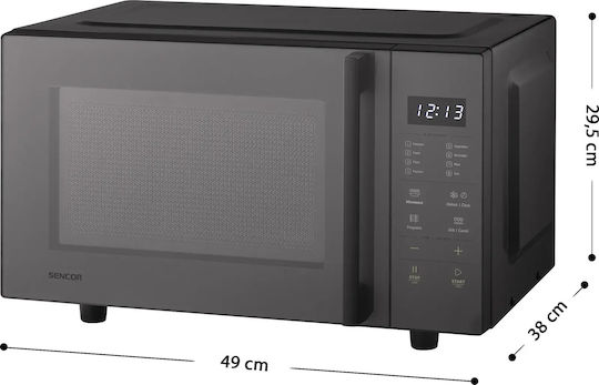 Sencor Mikrowellenofen mit Grill 23lt Schwarzer