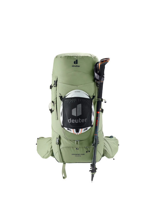 Deuter Aircontact Core 45+10 Sl Ορειβατικό Σακίδιο 10lt Αδιάβροχο Γκρι Daypack