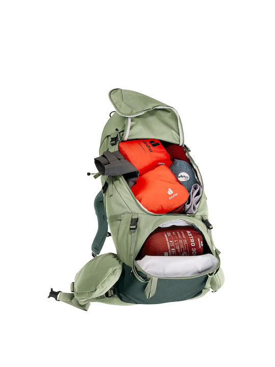 Deuter Aircontact Core 45+10 Sl Ορειβατικό Σακίδιο 10lt Αδιάβροχο Γκρι Daypack