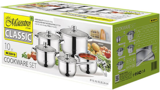 Maestro Stainless Steel Cookware Set 5pcs