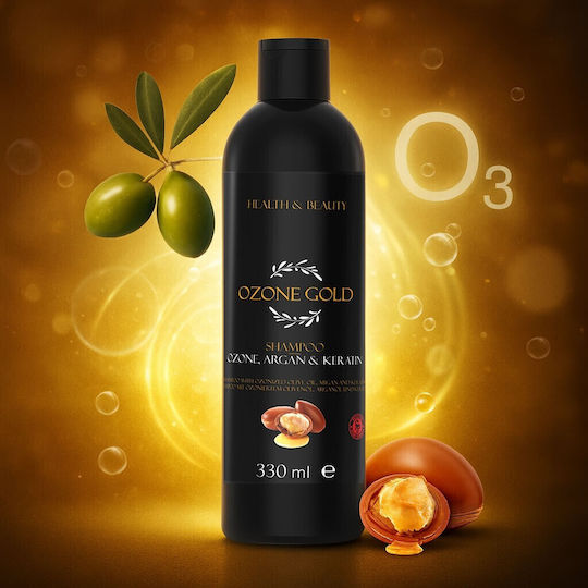 Ozone Gold Σαμπουάν Αναδόμησης/Θρέψης & Ενυδάτωσης 330ml