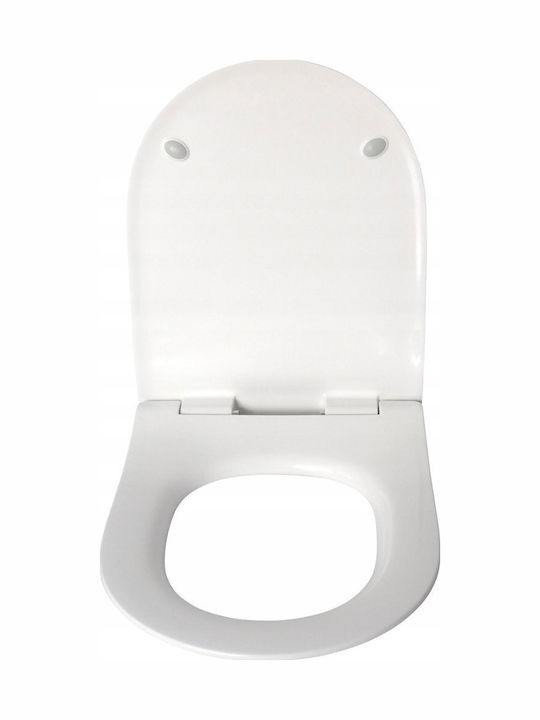 Estiva Toilettensitz Slim Sanftes Schließen Kunststoff Weiß