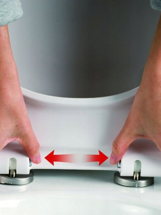 Estiva Toilettensitz Slim Sanftes Schließen Kunststoff Weiß