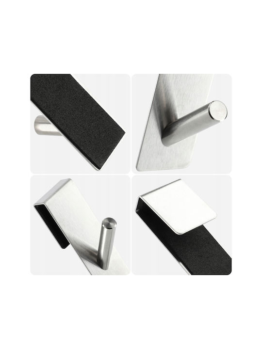 Kadax Double Silver Bathroom Hook
