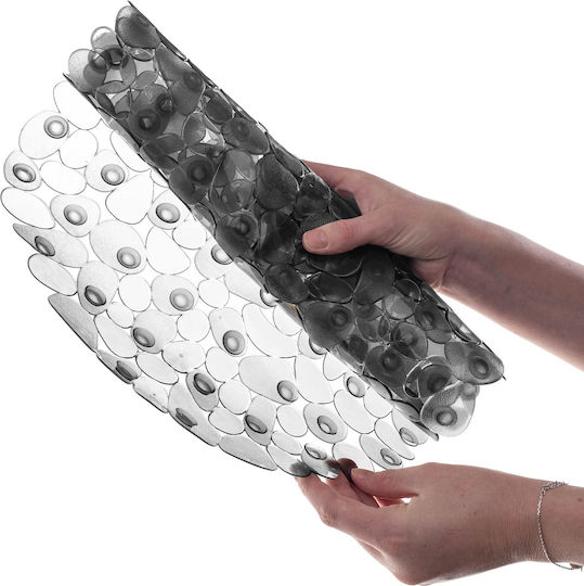 Kadax Rutschfeste Badewannenmatte mit Saugnäpfen Transparent