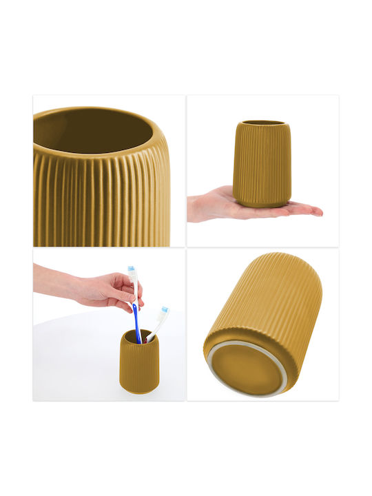 Kadax Ceramic Yellow Cup Holder