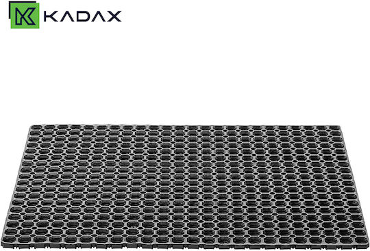 Kadax Non-Slip Rubber Black Doormat 100x75cm Thickness 22mm