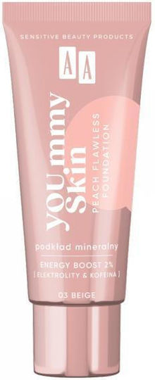 Aa You.mmy Skin Peach Flawless Foundation Mineral Foundation 03 Beige 30ml
