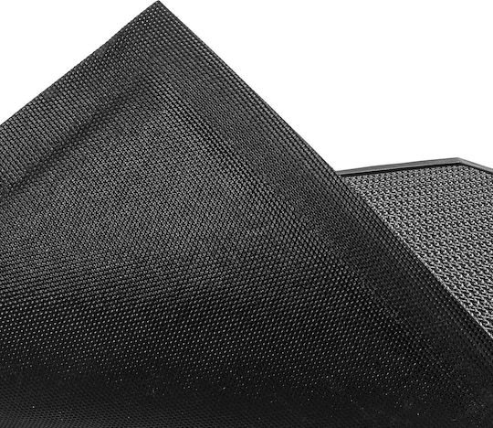 Kadax Covoraș De Intrare Antiderapant Din Cauciuc Negru 70x45cm Grosime 10mm