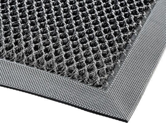 Kadax Covoraș De Intrare Antiderapant Din Cauciuc Negru 70x45cm Grosime 10mm