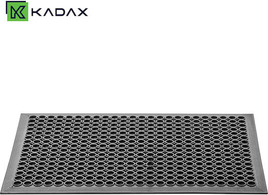 Kadax Входен Килим От Кокос Тree С Неслизащо Подложка Черен 60x90см Дебелина 14мм