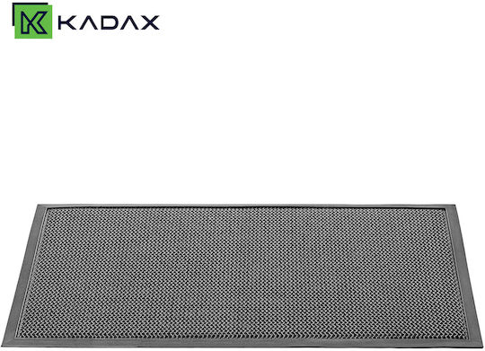 Kadax Covoraș De Intrare Antiderapant Din Cauciuc Negru 70x45cm Grosime 10mm