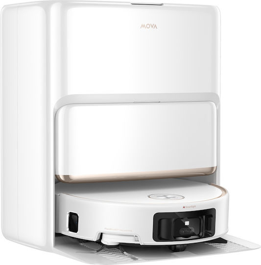 Mova Z60 Ultra Roller Complete Σκούπα Ρομπότ με Χαρτογράφηση Laser & Απορρόφηση 28000Pa Λευκή