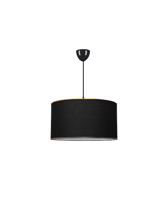 GloboStar Lofty Hängelampe Schwarz mit Fassung E27 38x38x70cm.