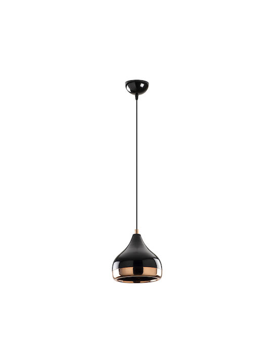 Megapap Yildo Pendant Light Black with Socket E27 17x112cm