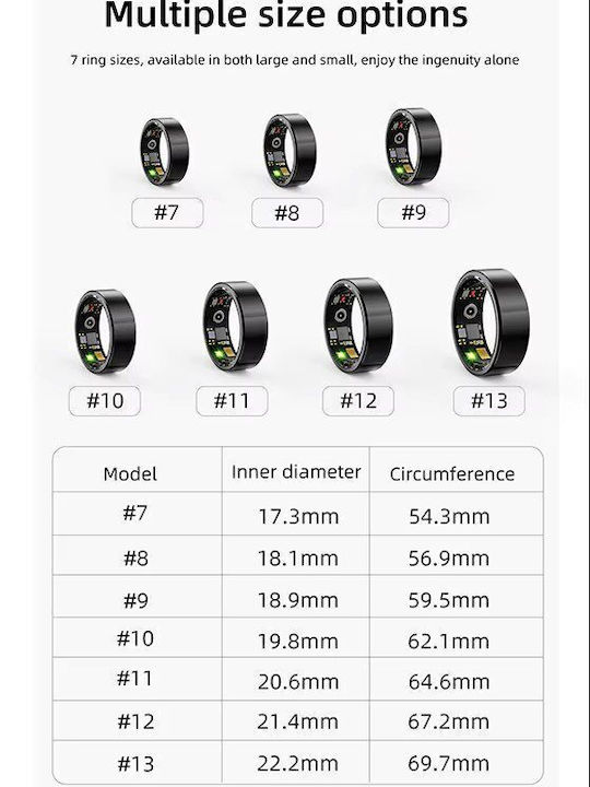 UniRing-01-1 18.9mm cu Pulsometru Auriu