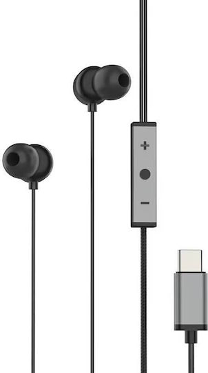 Vidvie In-ear Handsfree Ακουστικά με Βύσμα USB-C Μαύρο