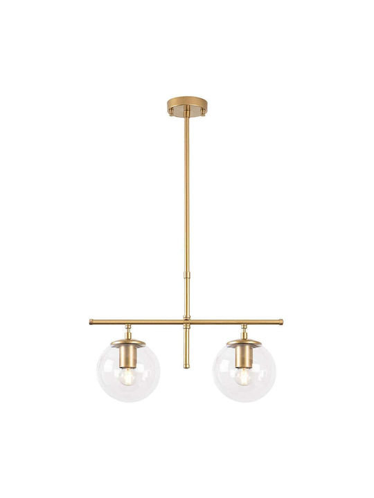 Opviq Gold Pendant Light Yellow with Socket E14, E.14 52x15x76cm