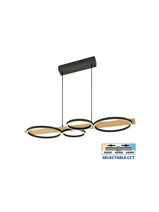 Vivalux Pendant Light Black 90x38x120cm