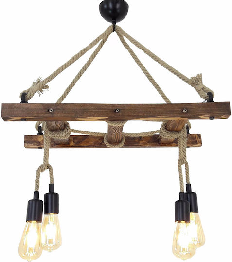 Asir Group Deckenleuchte Braun 60x34x60cm Asir Group Deckenleuchte Braun 60x34x60cm
