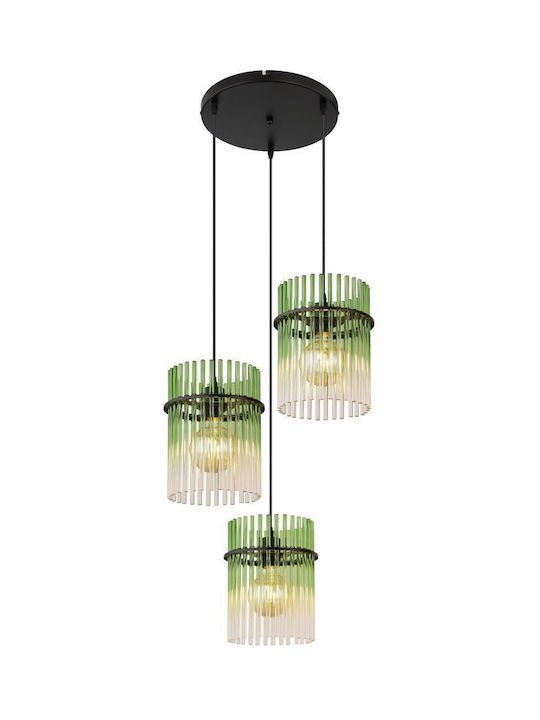 Globo Lighting Κρεμαστό Φωτιστικό Μαύρο με Ντουί E27 47x47x140εκ.